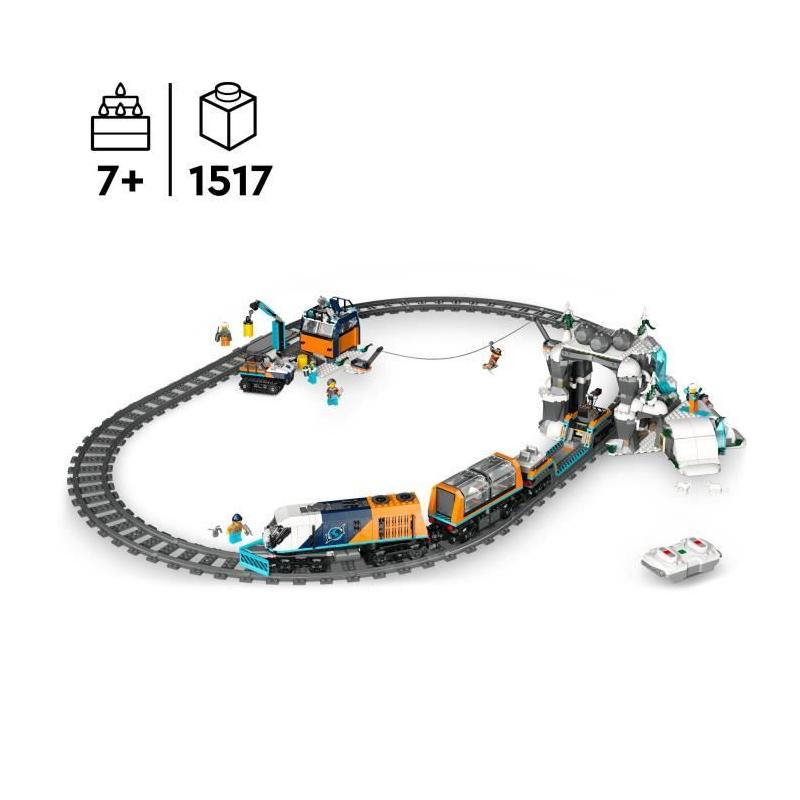 LEGO City 60470: Train Express des Explorateurs en Arctique