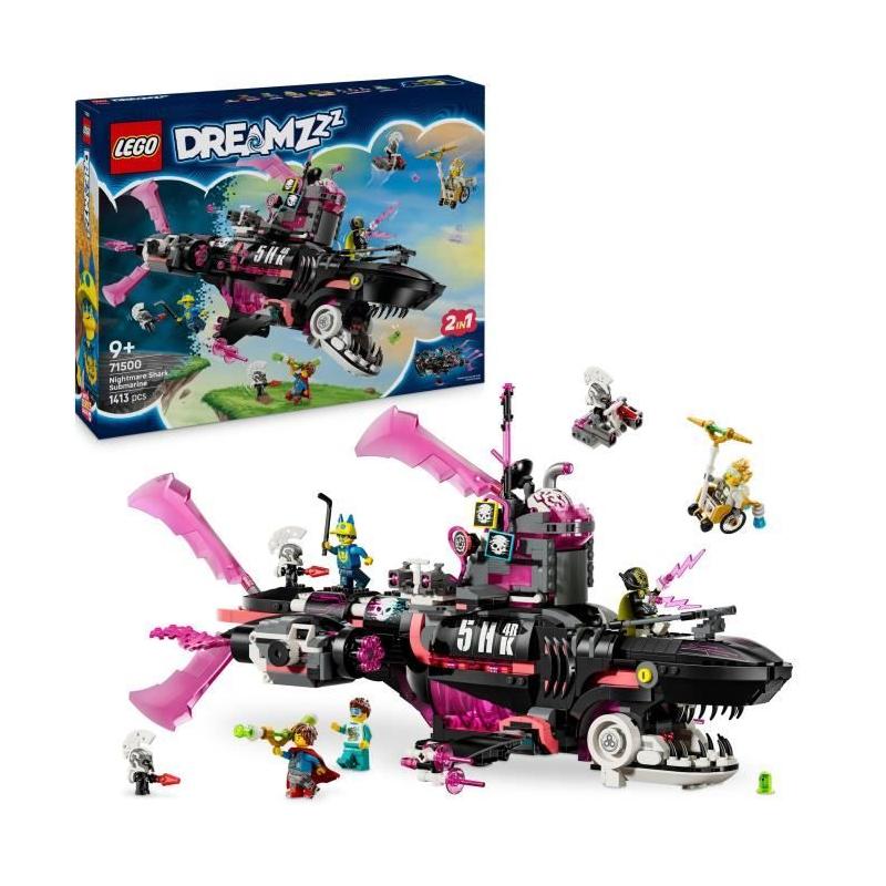 Plongez dans l'aventure avec LEGO Dreamzzz 71500 Le Sous-Marin Requin Des Cauchemars !