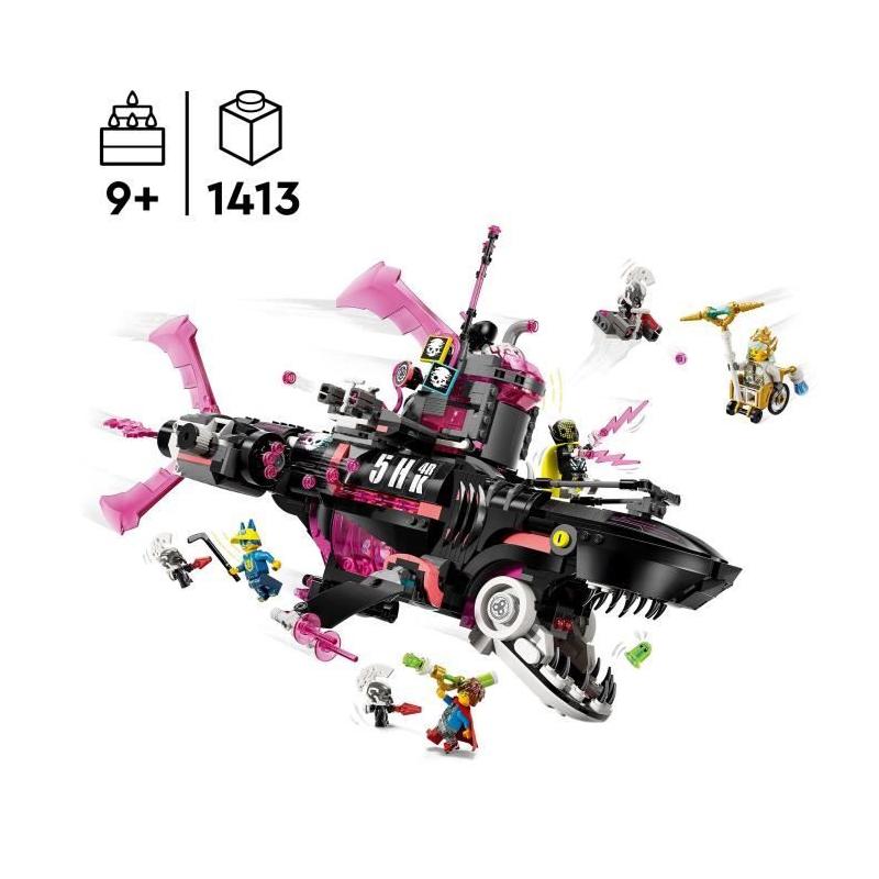 Plongez dans l'aventure avec LEGO Dreamzzz 71500 Le Sous-Marin Requin Des Cauchemars !