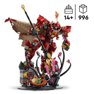 LEGO NINJAGO 71846 Le Robot du Chevalier de Feu - Un Jeu de Construction Enflamme l'Imagination