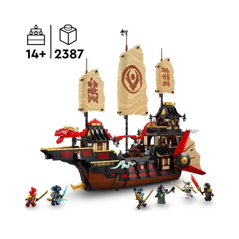 LEGO NINJAGO 71848 Le Temple Bounty - Bateau des 14 ans