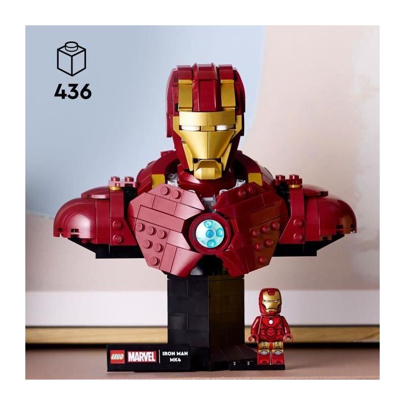 LEGO Marvel 76327 Buste Iron Man MK4 - Construction Adulte
