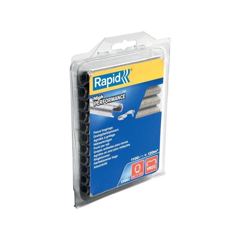Agrafes grillage: RAPID VR22 Galva - Blister 1100