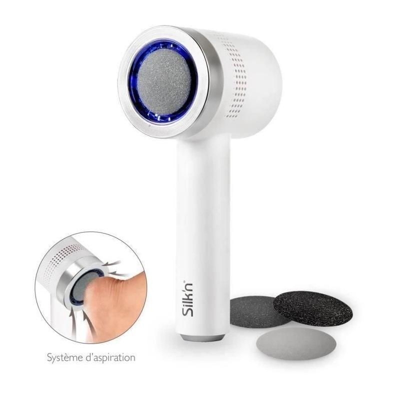 Râpe électrique anti-callosités avec aspiration - Silk'n Vacupedi