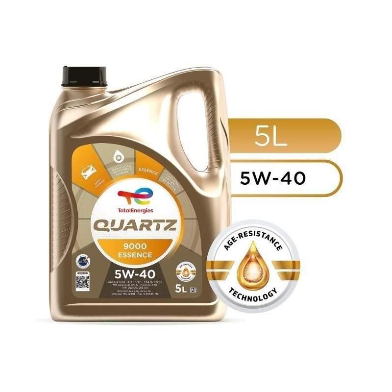 Huile moteur TotalEnergies Quartz 9000 essence 5W-40 - 5L