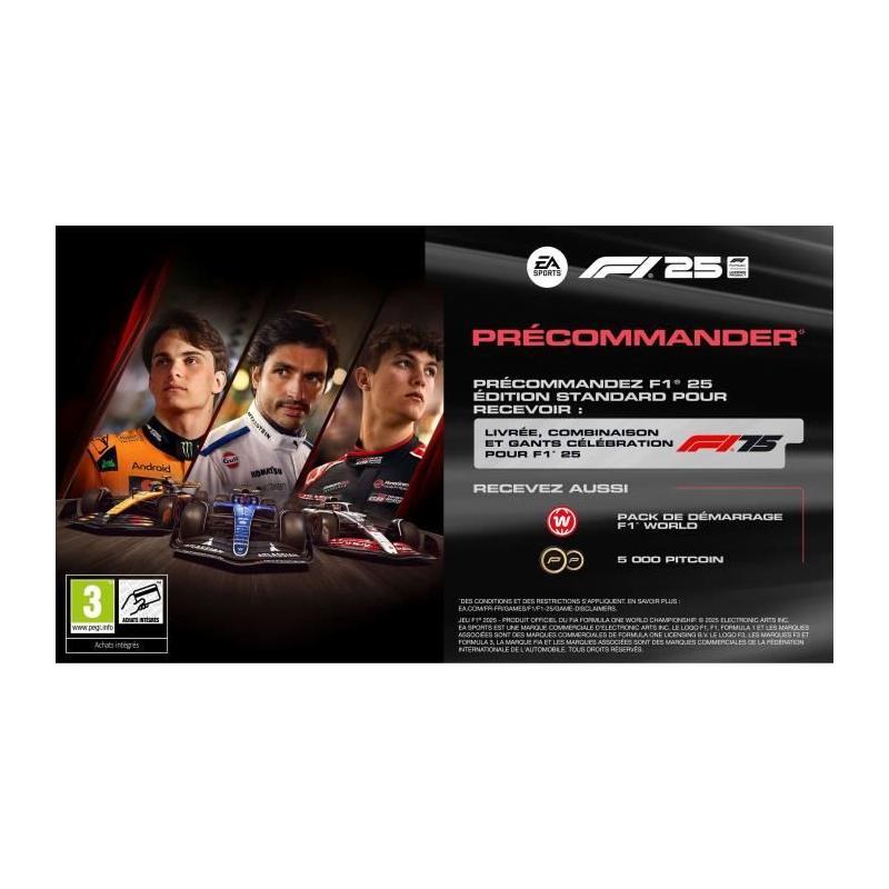 Jeu Xbox Series X: F1 25 - La simulation ultime de course