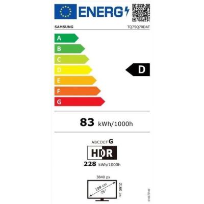Téléviseur Samsung 75Q70D QLED 75" 4K UHD - Quantum HDR