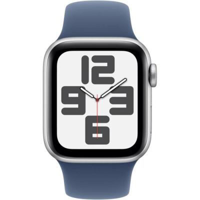 Apple Watch SE GPS + Cellular 40mm Silver Aluminium Denim Sport Band - S/M
