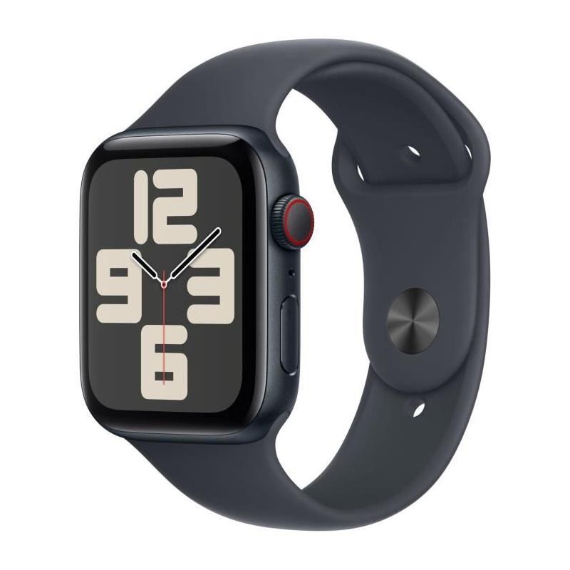 Apple Watch SE GPS + Cellular 44mm Midnight Aluminium & Bracelet Midnight Sport - MONTRE CONNECTEE