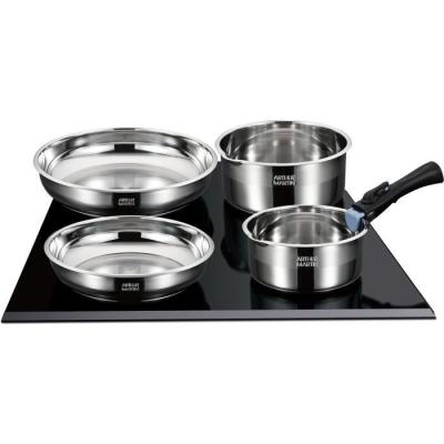 Ensemble cuisson induction Arthur Martin AM2238 - 10 pièces - Acier inoxydable