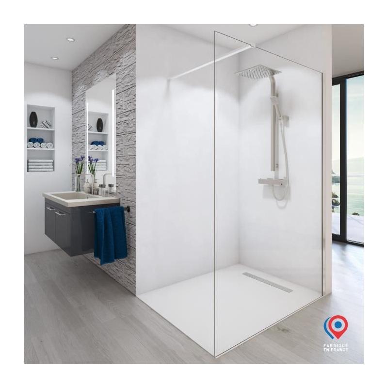 Paroi de douche AURYS BALEARES - Verre clair 6 mm - L.198 x l.100 cm