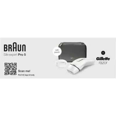 Épilation sans compromis avec l'Epilateur IPL Braun PL5145