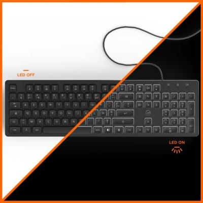 Clavier filaire mécanique rétroéclairé LED - AZERTY