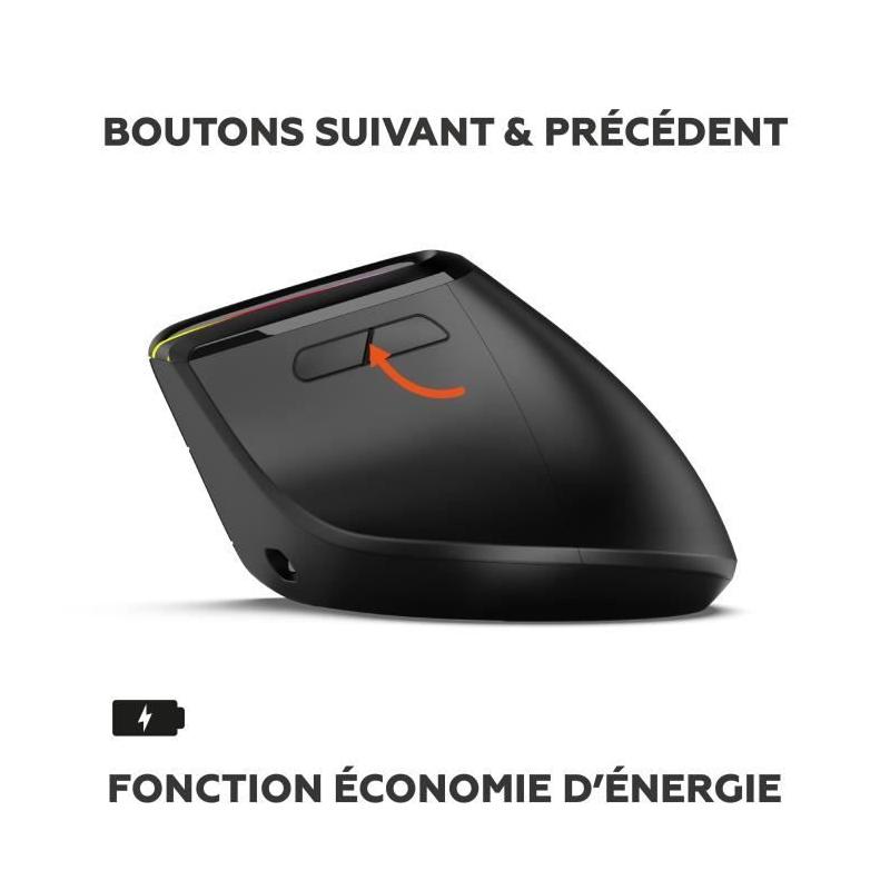 Souris ergonomique sans fil Mobility Lab ML314259 - Noir