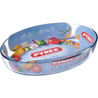 Plat ovale en verre Pyrex 35*24 cm - Essentiel pour four