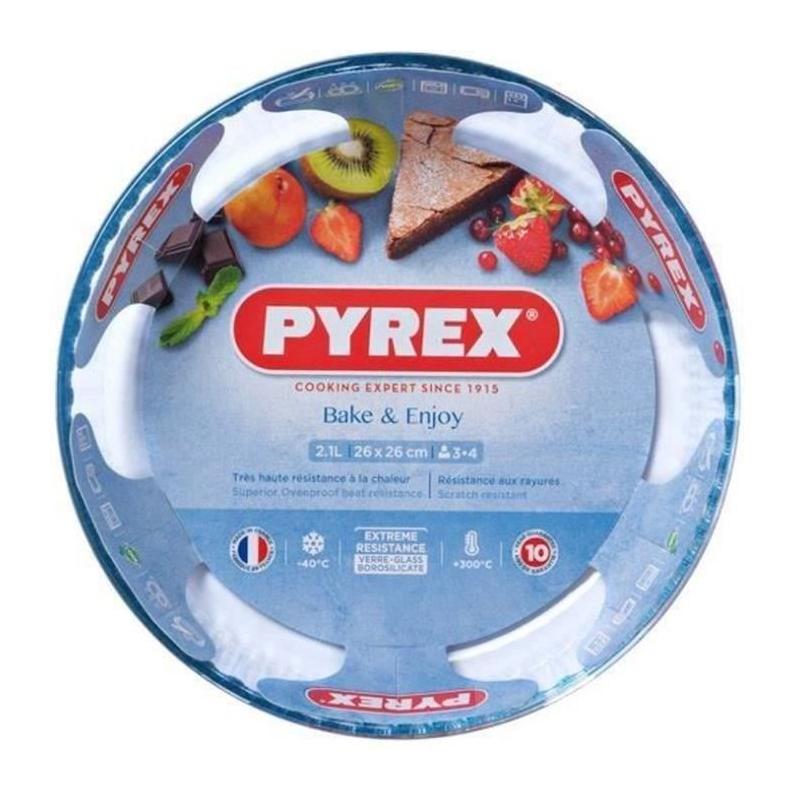 Moule à gâteau Pyrex 4L 26 cm transparent