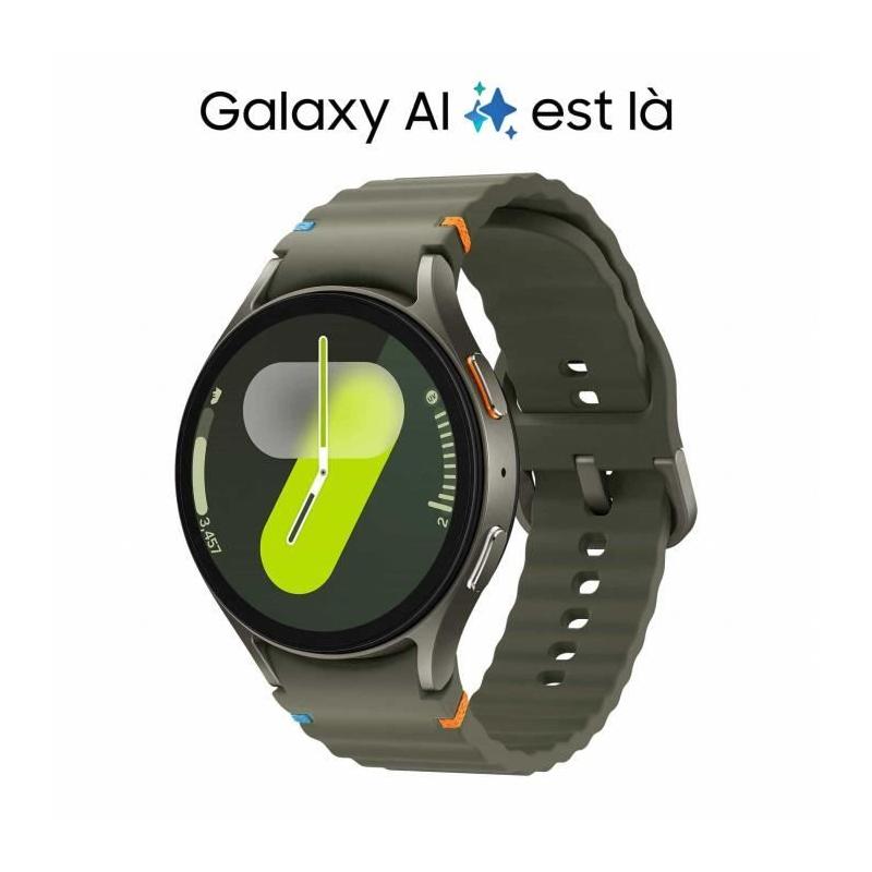 Montre connectée Samsung Watch7 44mm Vert Kaki : le must-have intelligent!