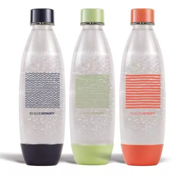Bouteilles SODASTREAM - Fuse Edition Limitée - Pack de 3 bouteilles 1L - Sans PFAS