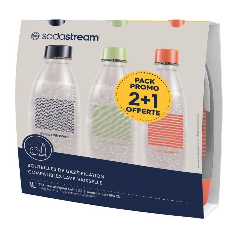 Pack de 3 bouteilles SODASTREAM - Édition Limitée 1L