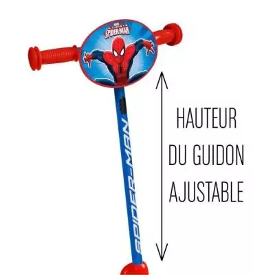 Trottinette pliable SPIDERMAN 2 roues réglable pour enfant, héros Marvel Trottinette pliable SPIDERMAN 2 roues réglable pour enfant, héros Marvel
