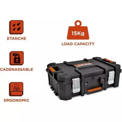 Mallette à outils TOOD étanche - 6 godets - 53x37x18 cm