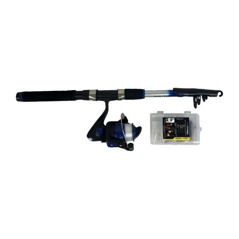 Pack Easy Fish 240 - ZACK - 10/30g: Canne à pêche compacte et pratique