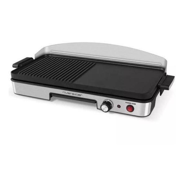 Plancha RIVIERA & BAR - QPL365 - Surface de cuisson 50,5 x 25,5cm - 4 a 6 personnes - 1900W
