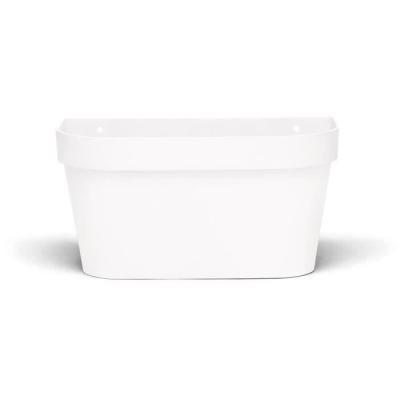 Pot mural tendance pour plantes - GARDEN ID Star Blanc 36x16cm - Réserve d'eau et recyclable
