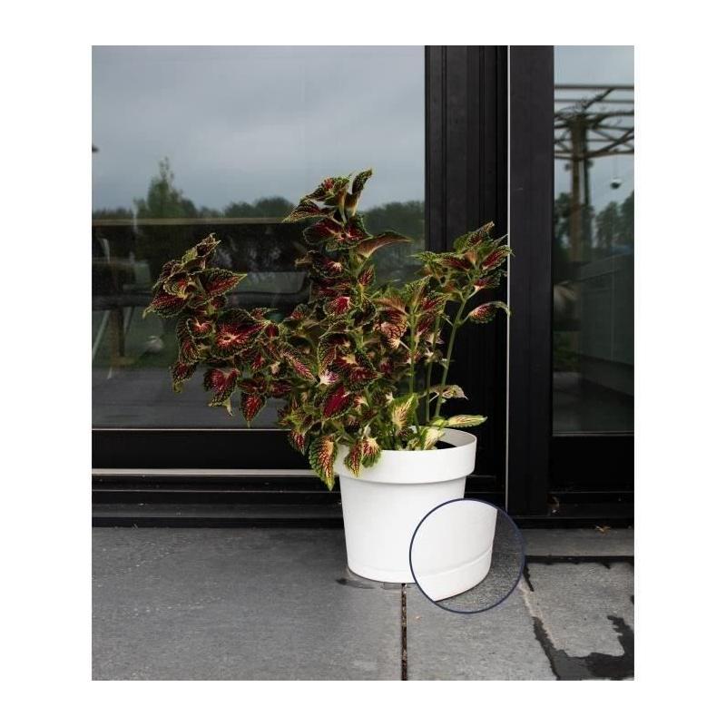 Pot réserve d'eau Garden ID Glamour Blanc 40 cm - Intérieur/extérieur - Design épuré