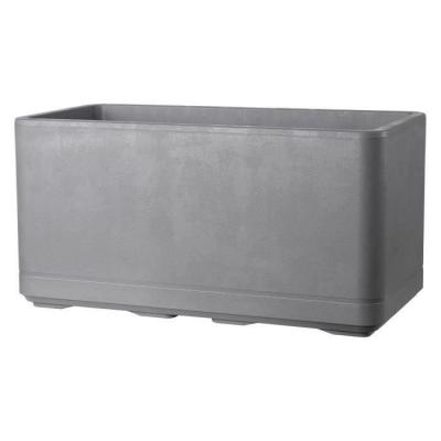 Jardinière Muret Cosmo DEROMA 78 cm Gris Cendré - Réserve d'eau
