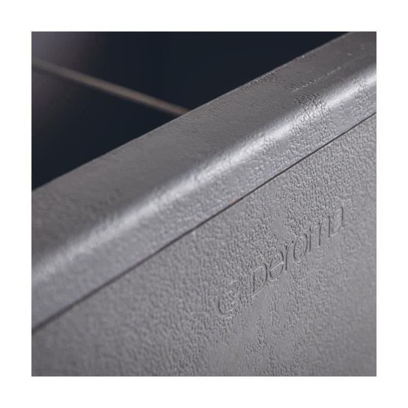 Jardinière Muret Cosmo DEROMA 78 cm Gris Cendré - Réserve d'eau