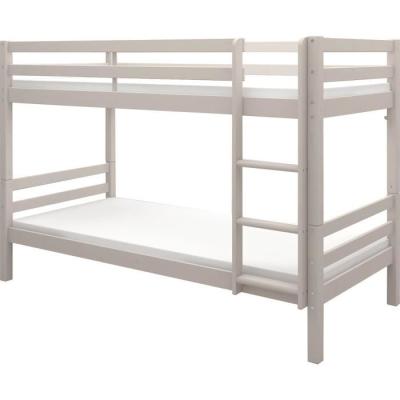 Lits superposés enfant séparables - Pin massif gris clair