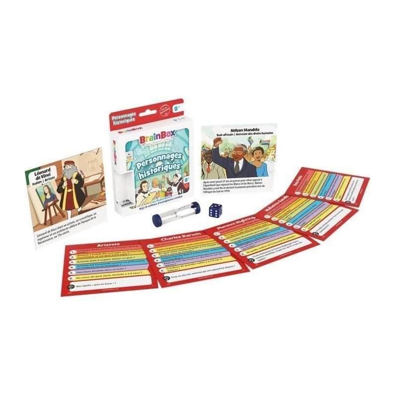 Jeu d'apprentissage BrainBox Pocket : Personnages Historiques