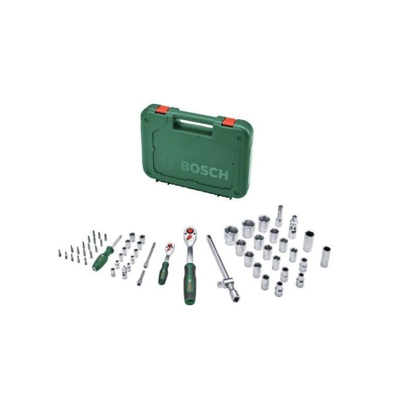 Ensemble Bosch 57 cliquets pour divers bricolages - Coffret de transport
