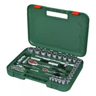 Ensemble Bosch 57 cliquets pour divers bricolages - Coffret de transport