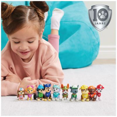 PAW Patrol - Pat Patrouille - Figurines 10e Anniversaire - 10 Figurines Articulées Chase, Marcus, Ruben, Stella, Zuma Et Bien