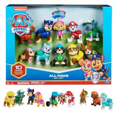 PAW Patrol - Pat Patrouille - Figurines 10e Anniversaire - 10 Figurines Articulées Chase, Marcus, Ruben, Stella, Zuma Et Bien