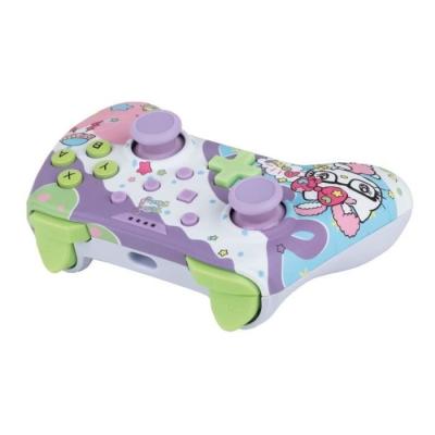 Manette filaire Hello Kitty pour Nintendo Switch, Switch OLED et PC - Vibration - Violet/rose