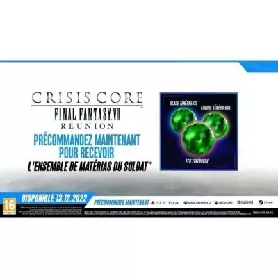 Jeu Switch Crisis Core Final Fantasy VII Reunion
