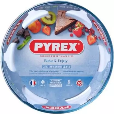 Moule à manqué Pyrex 26 cm en verre borosilicate