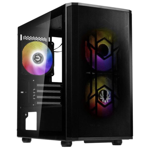 Boitier PC sans alimentation - BITFENIX Nova Mesh SE M-ATX ARGB (Noir) - Mini tour - Format Micro-ATX