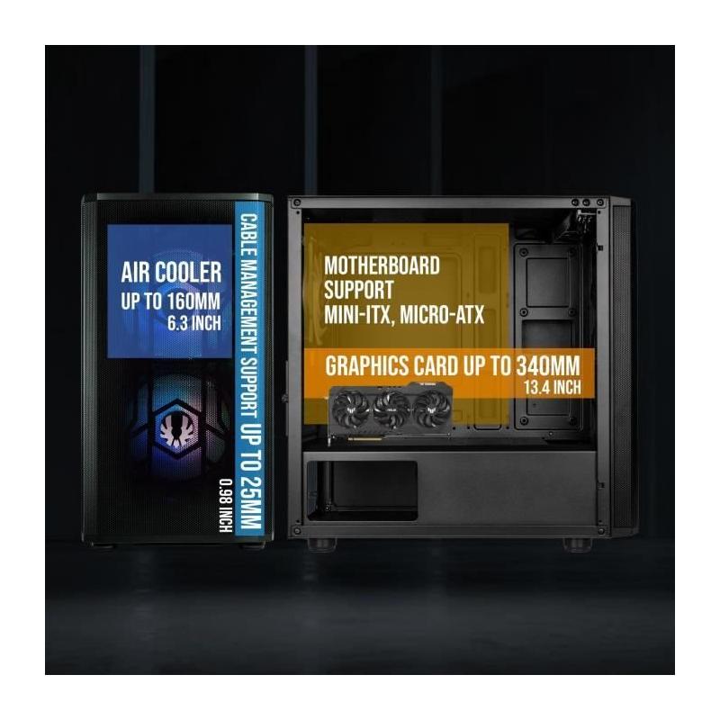 Boitier PC Bitfenix Nova Mesh SE M-ATX ARGB - Compact et Lumineux