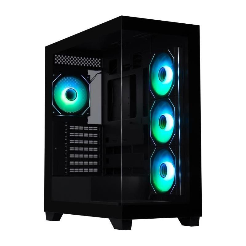 Boîtier PC BITFENIX CETO Premium - Moyen tour ATX Noir - Verre trempé