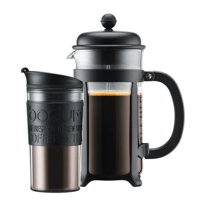 Cafetière à piston BODUM - JAVA SET - 8 tasses + mug isotherme 