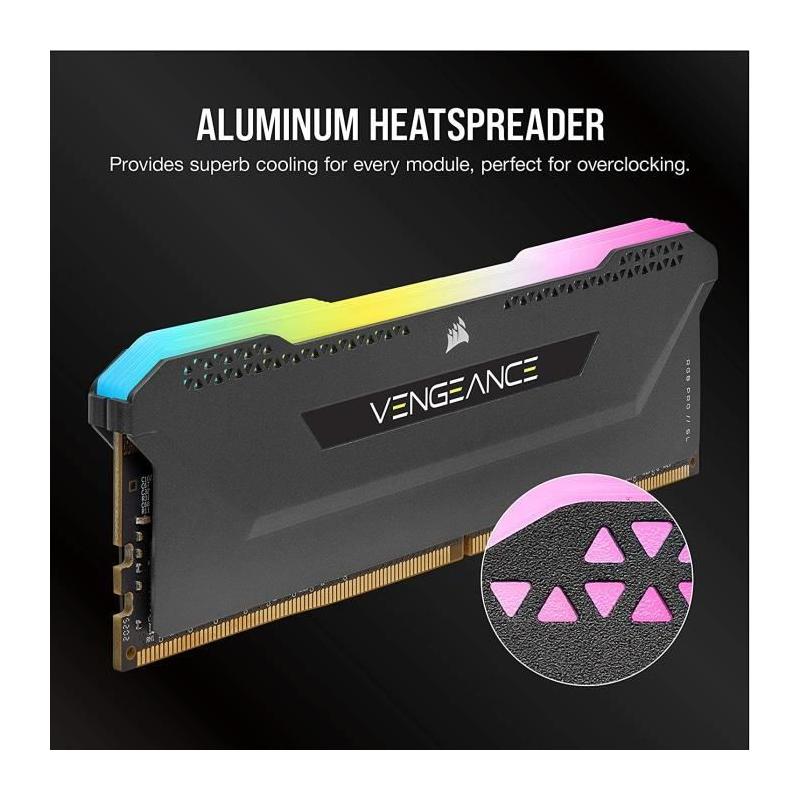 CORSAIR VENGEANCE RGB PRO - 16Go 3600Mhz - Noir