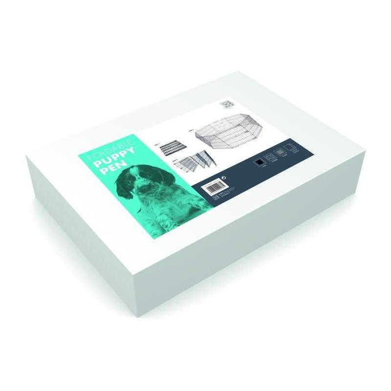 Enclos métal pour animaux - S - Noir