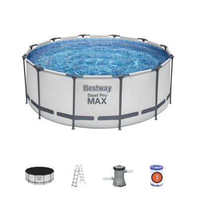 Bestway Steel Pro Max 56420 Piscine hors sol Rond 10250 L Gris