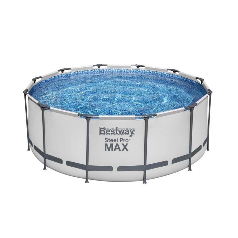Bestway Steel Pro Max 56420 Piscine hors sol Rond 10250 L Gris
