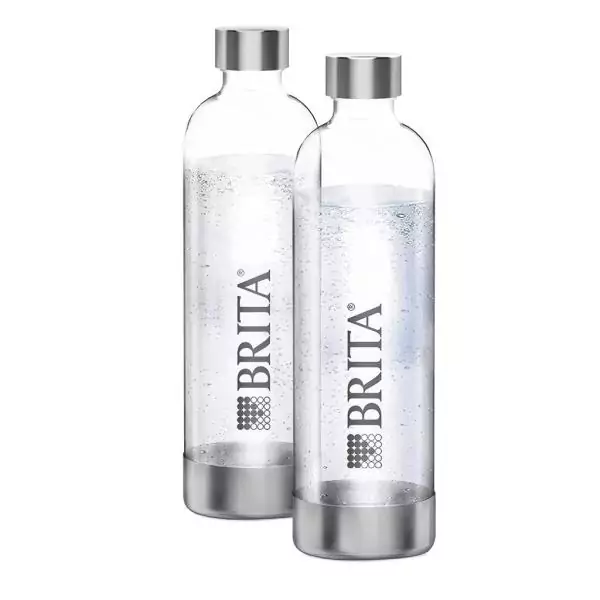 Pack 2 Bouteilles BRITA - Pour machine SodaONE - Capacité 1L - PET