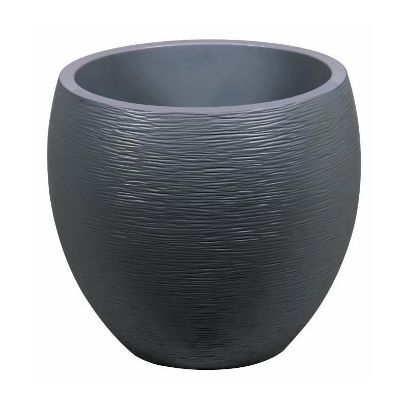 Pot de fleur EDA rond Graphit Ø50cm - 46L Gris anthracite